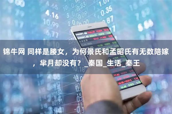 锦牛网 同样是媵女，为何景氏和孟昭氏有无数陪嫁，芈月却没有？_秦国_生活_秦王